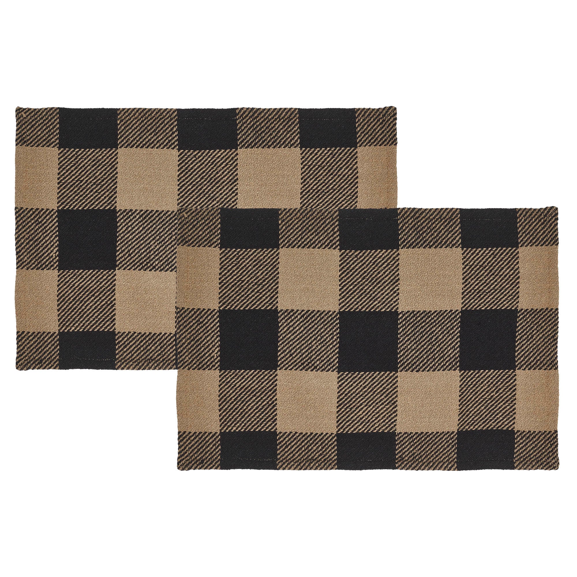 Black Check Placemat Set of 2 - Image 5