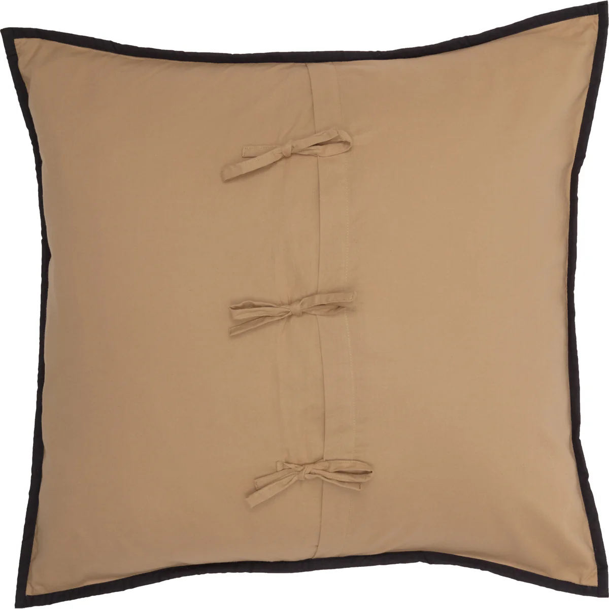 Black Check Star Quilted Euro Sham 26" x 26" - Image 3