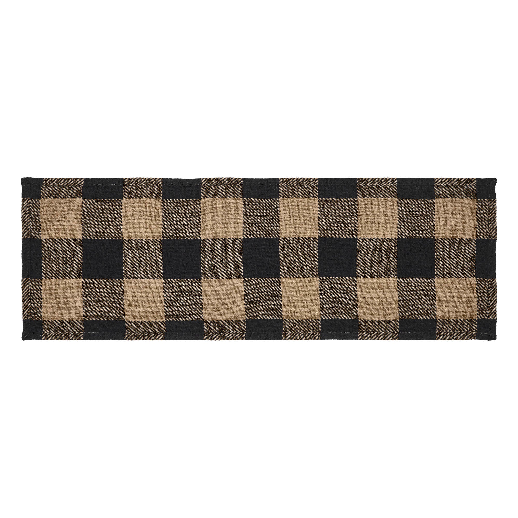 Black Check Table Runner 12" x 36" - Image 3