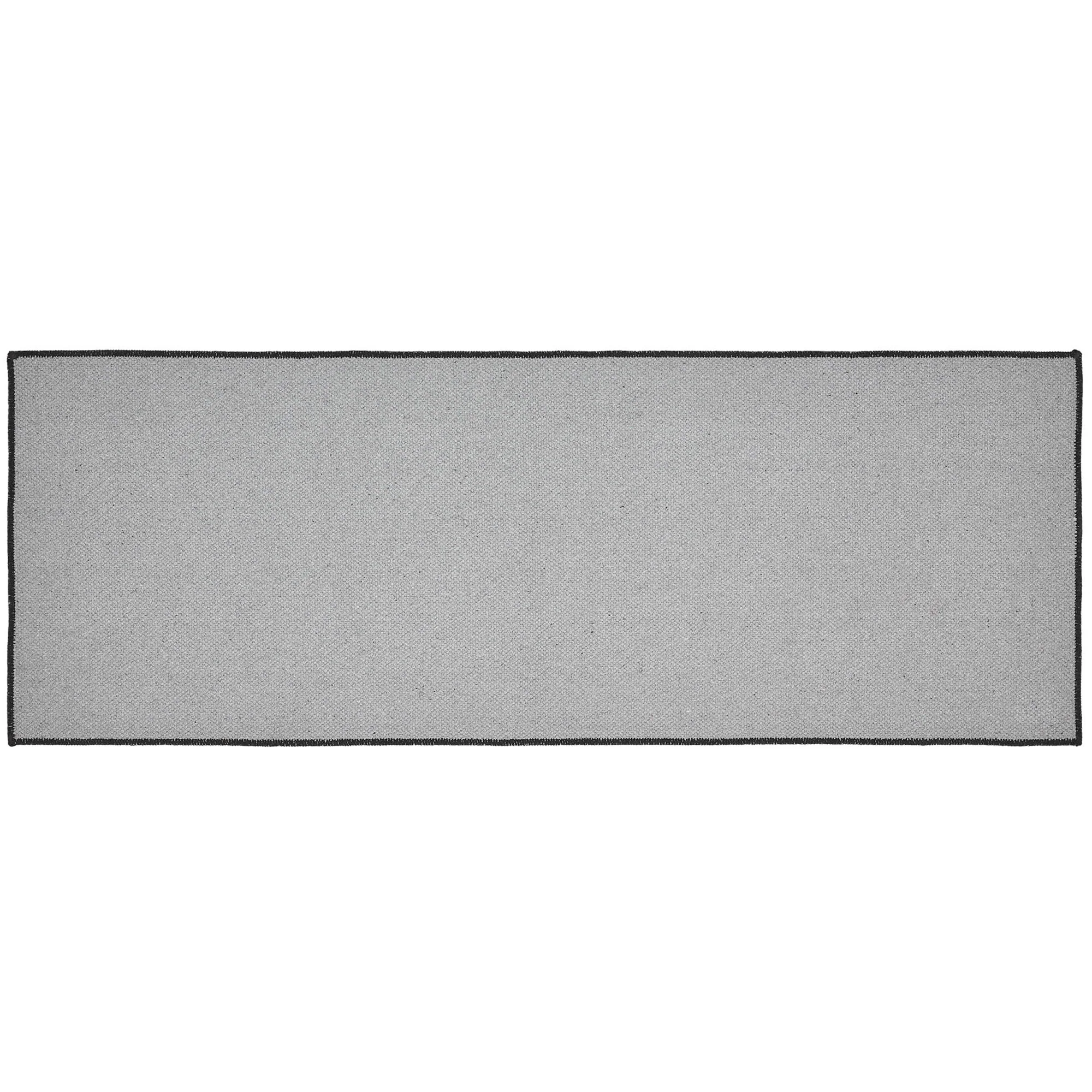 Black Check Welcome Indoor/Outdoor 48" Rug - Image 2