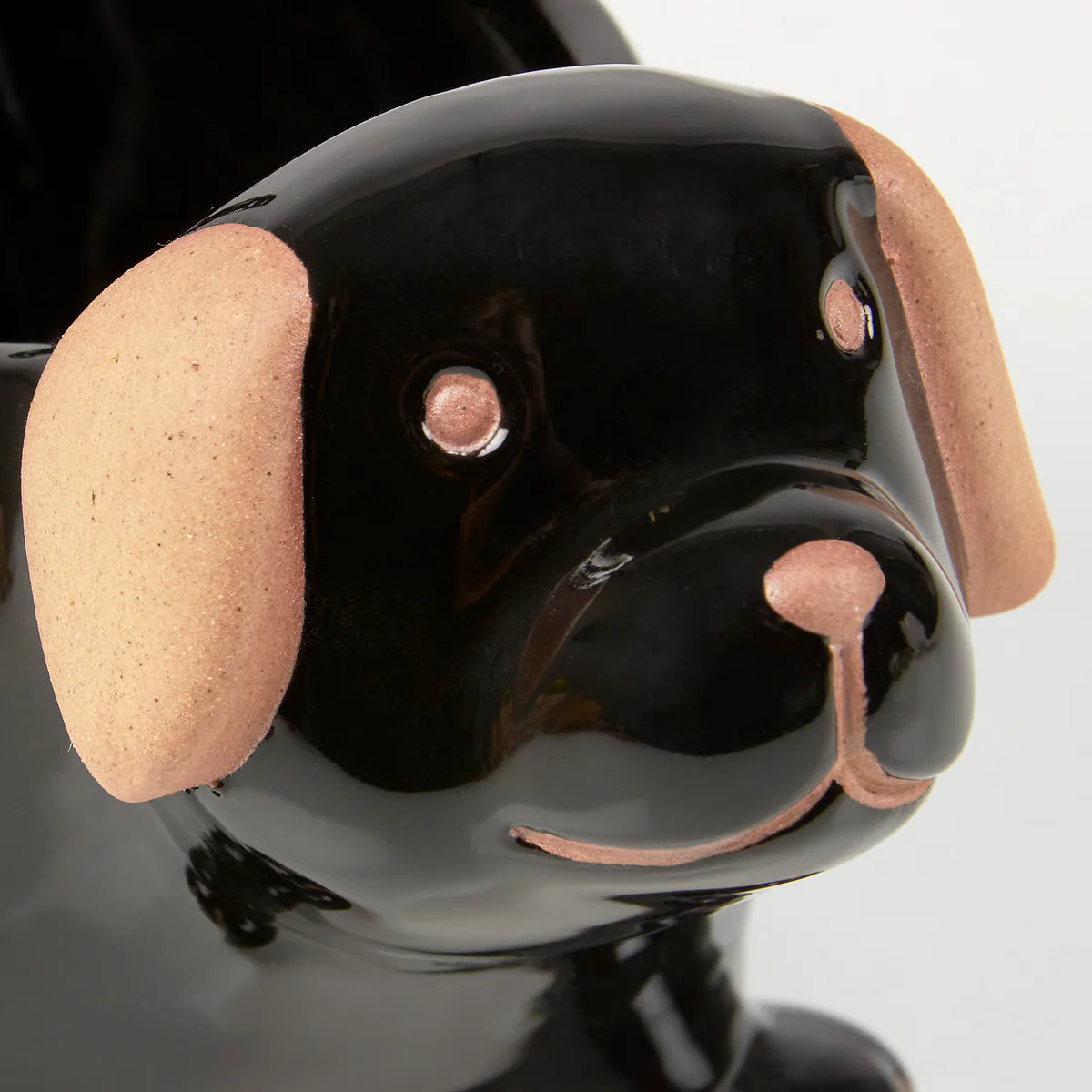 Black Dog Ceramic Planter - Image 4