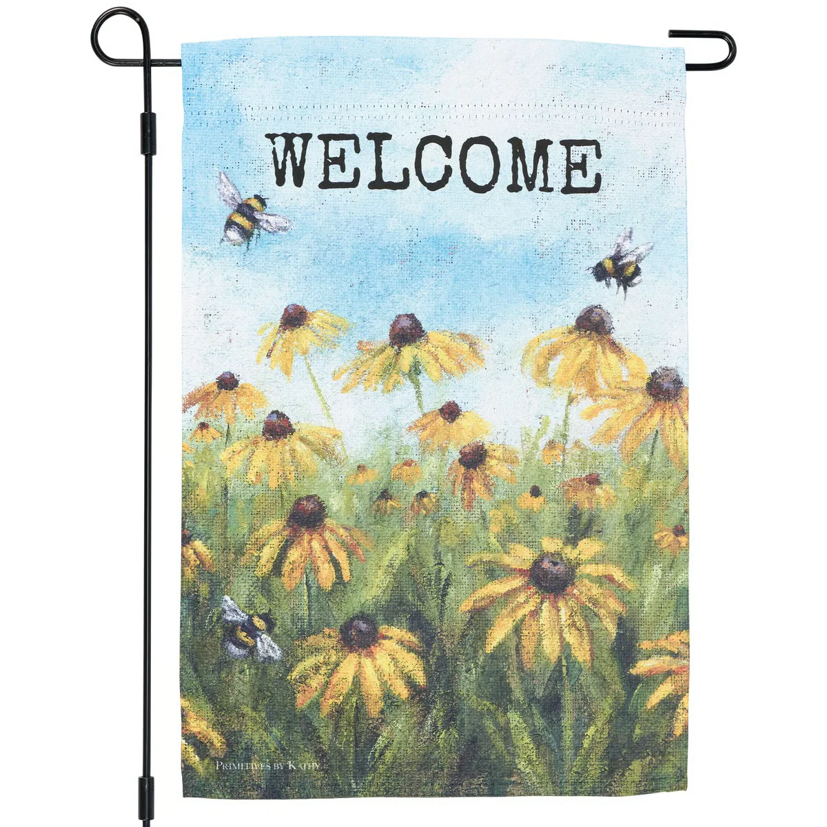Black Eyed Susan Welcome Garden Flag