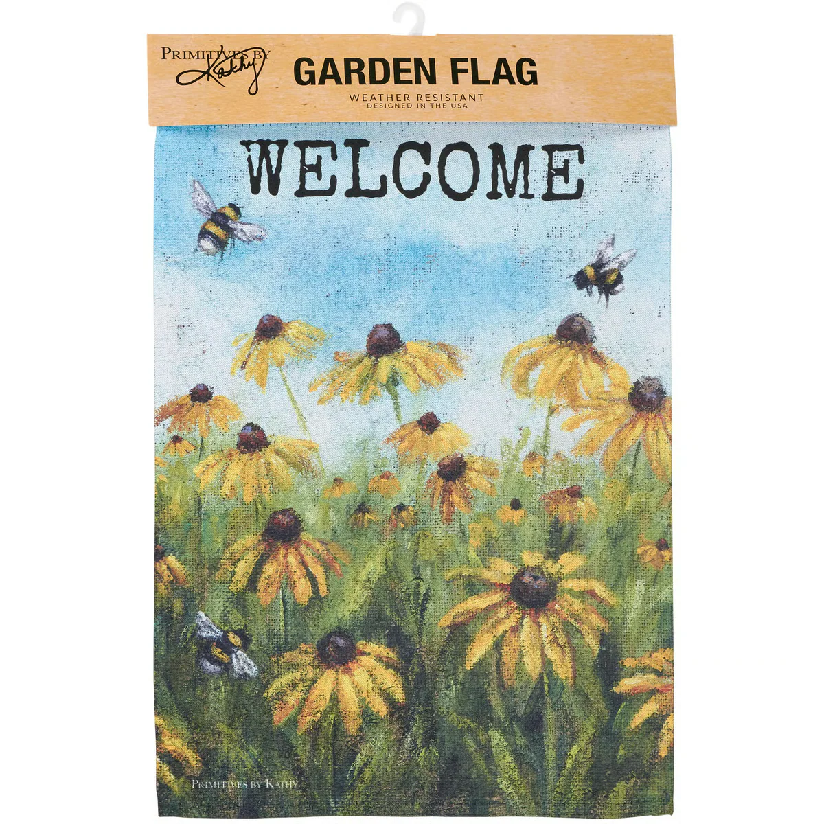 Black Eyed Susan Welcome Garden Flag - Image 4
