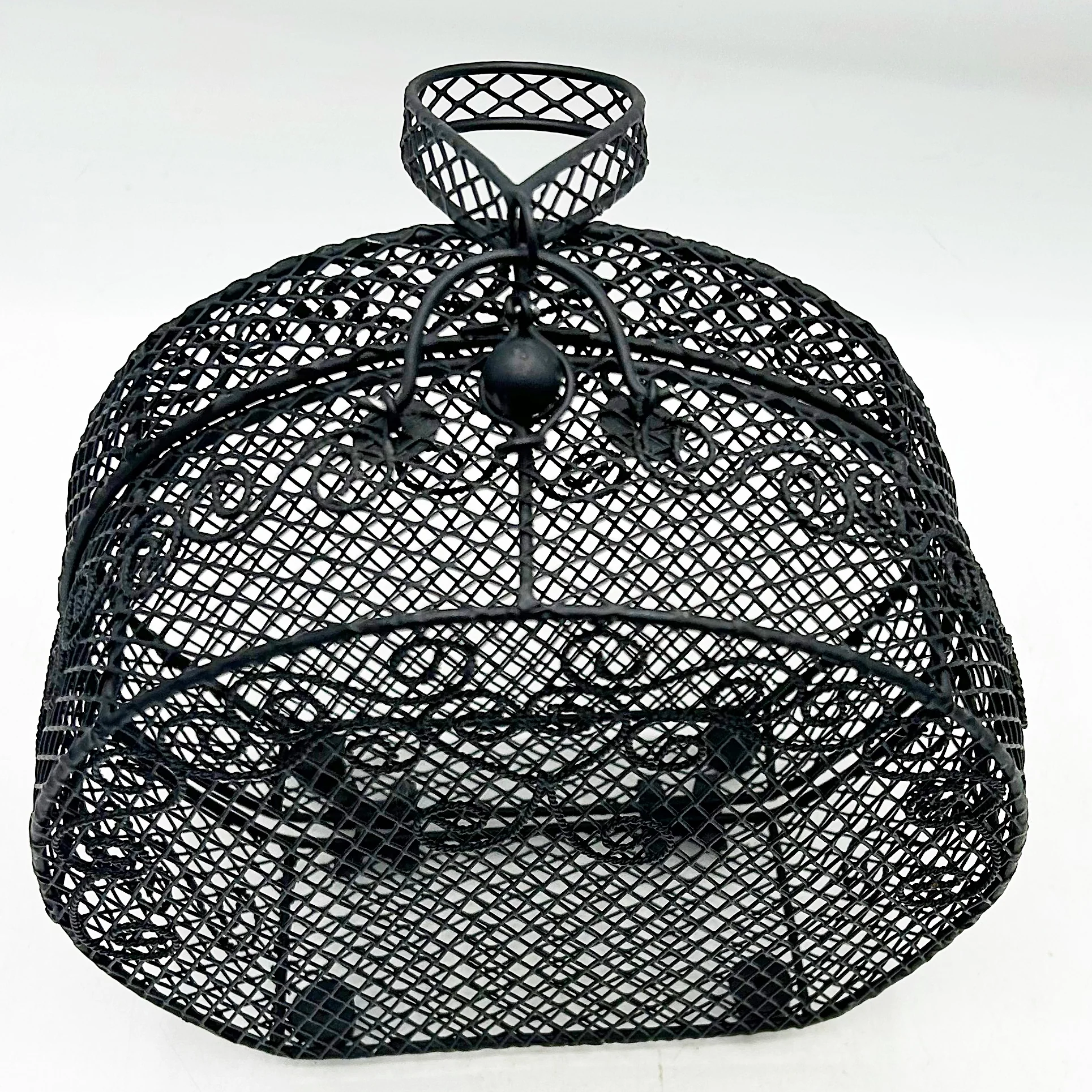 Black Metal Mesh Purse Shaped Container - Image 8