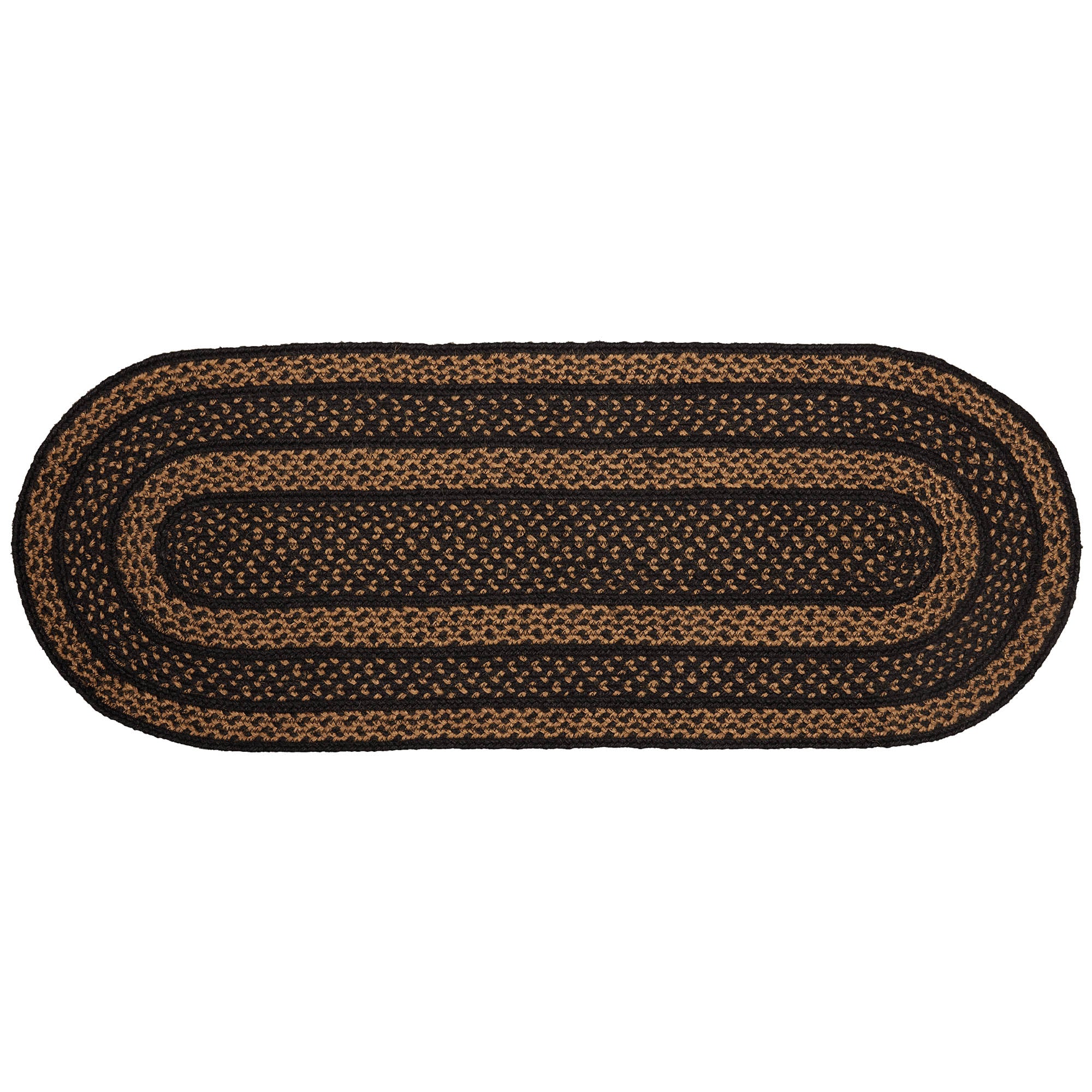 ๐ Black & Tan Jute Runner 13" x 36" - Image 6