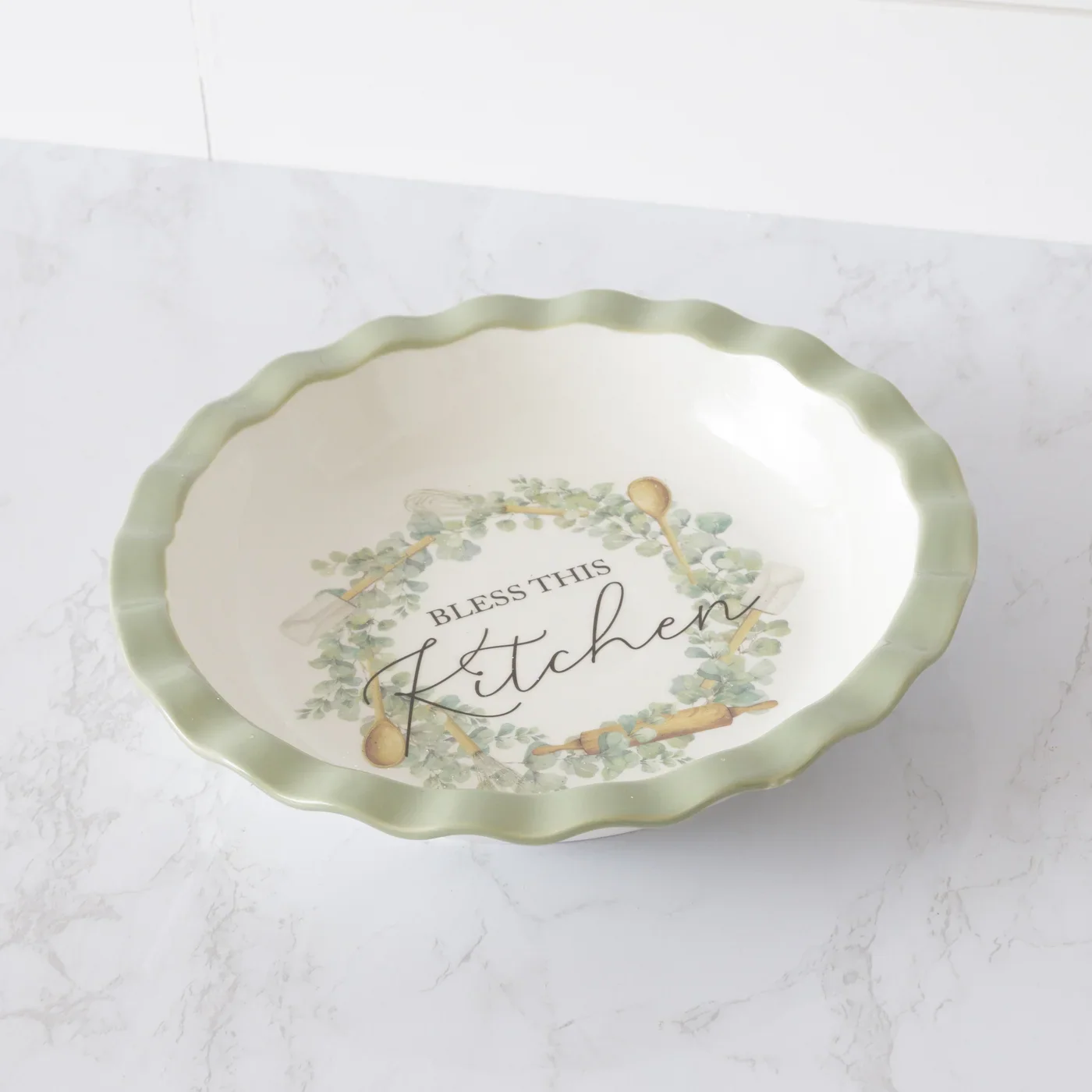 Bless This Kitchen 10.5" Pie Dish