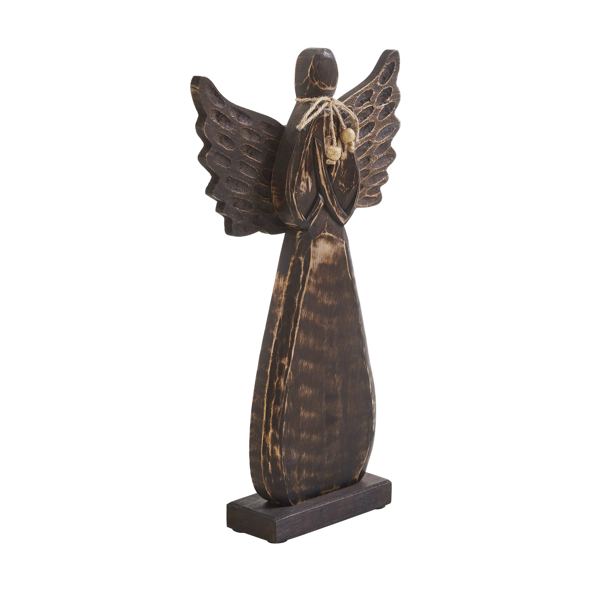 Blessings Deep Brown Wooden Angel 17" H - Image 2