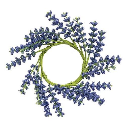 ๐ Blue Astilbe 8" Faux Ring Small Wreath
