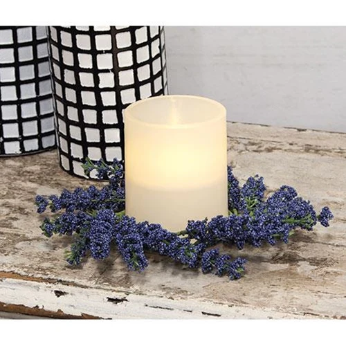 ๐ Blue Astilbe 8" Faux Ring Small Wreath - Image 2