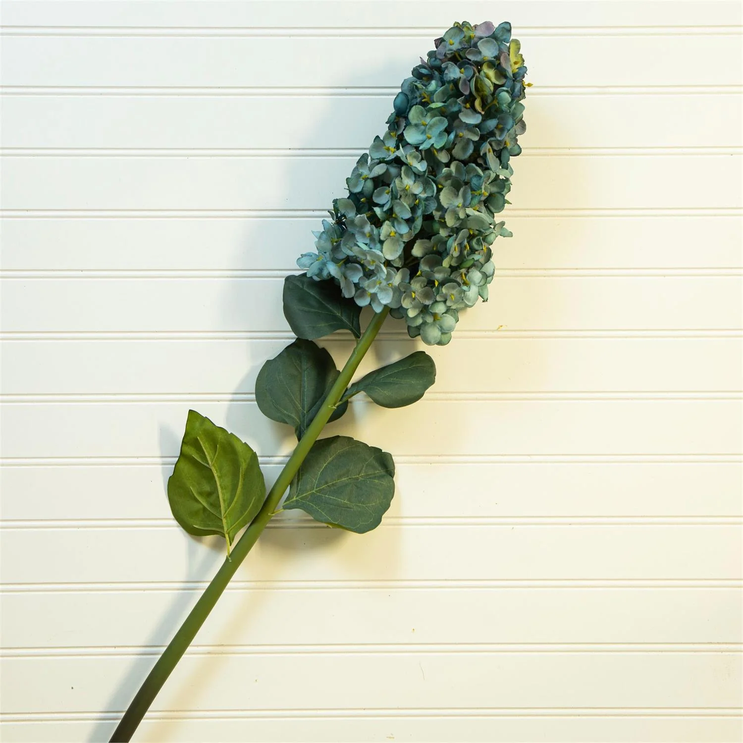Blue Cone Hydrangea 36" Faux Floral Stem