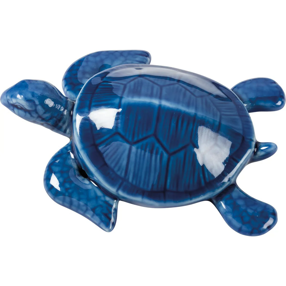 Blue Sea Turtle Figurine 4.25" long
