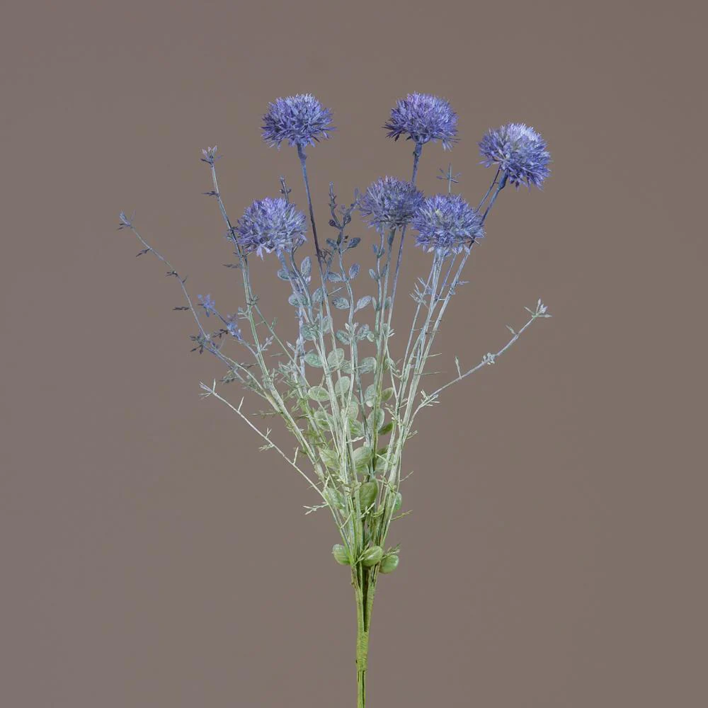 ๐ Blue Shaded Allium 19" Faux Floral Stem