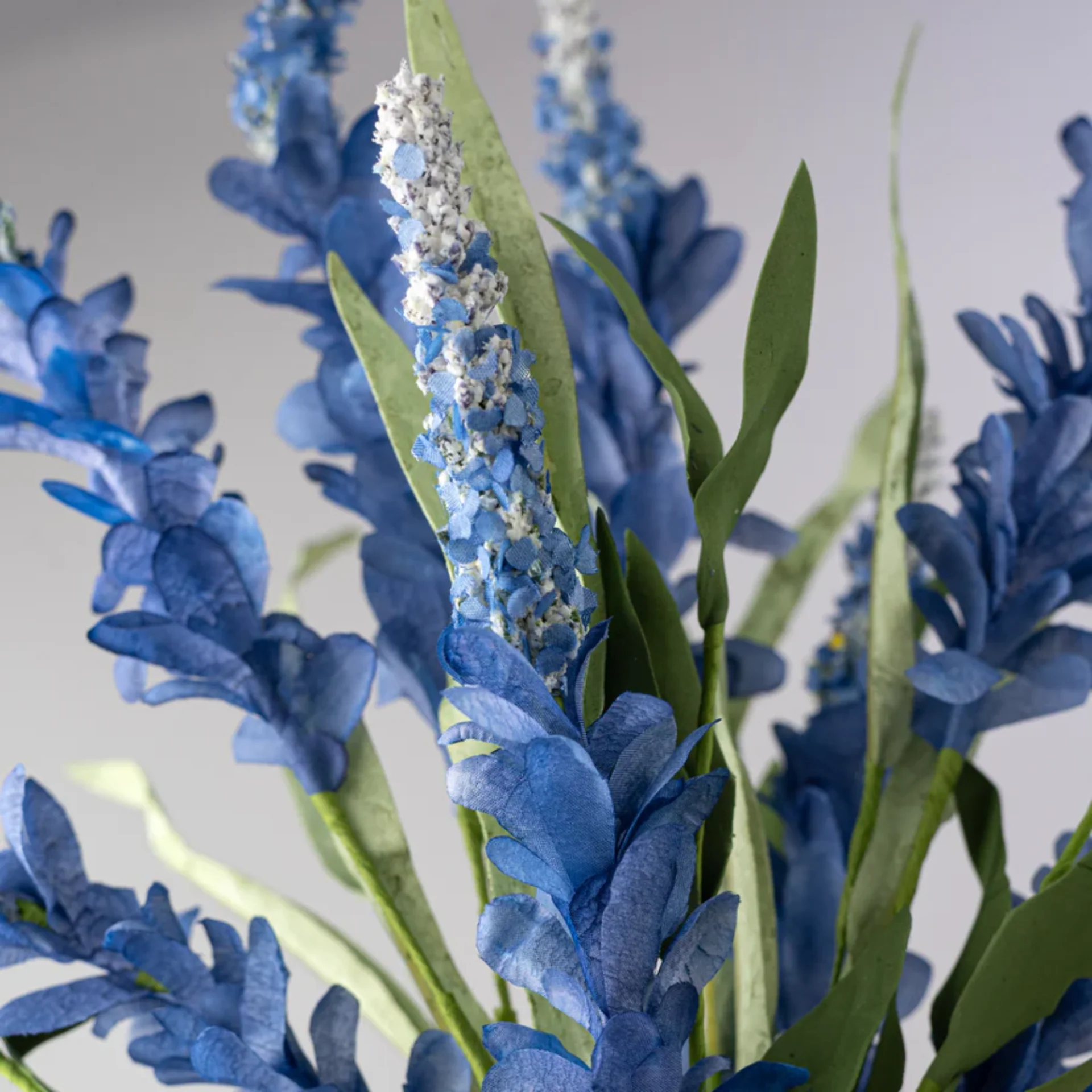 ๐ Bluebonnet 20" Faux Floral Bush - Image 3