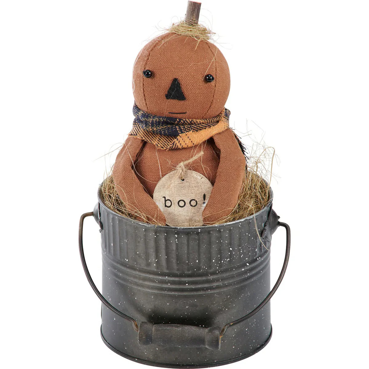 Boo Bobby Jack O' Lantern Doll in Bucket