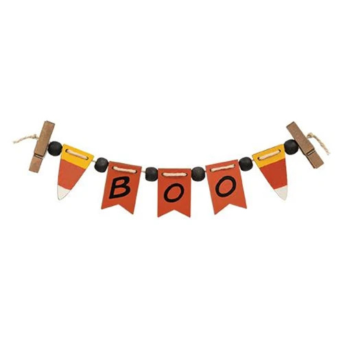 💙 Boo Candy Corn 9.75" Mini Clip Banner