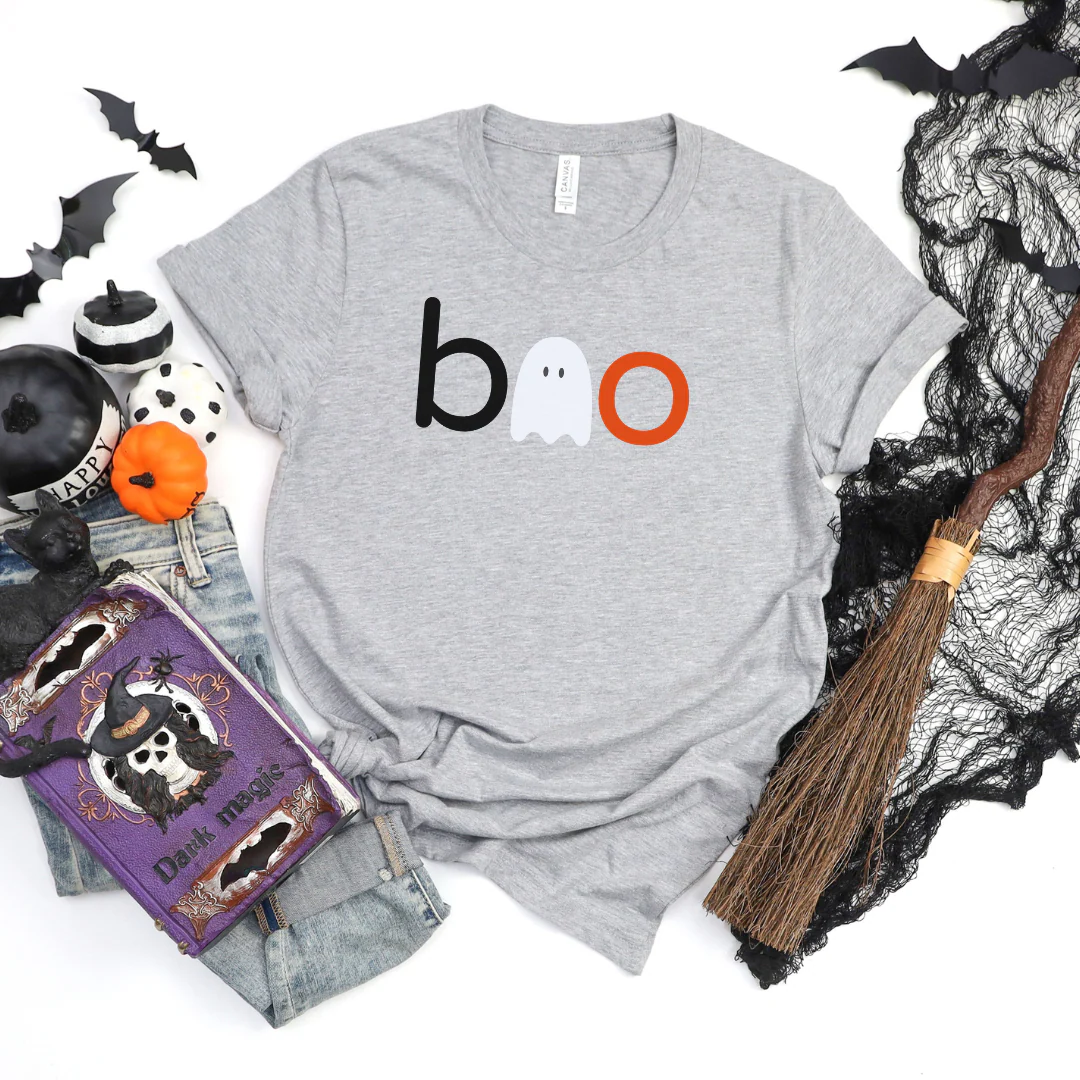 ๐ Boo Letters Ghost Halloween T-Shirt - Image 2