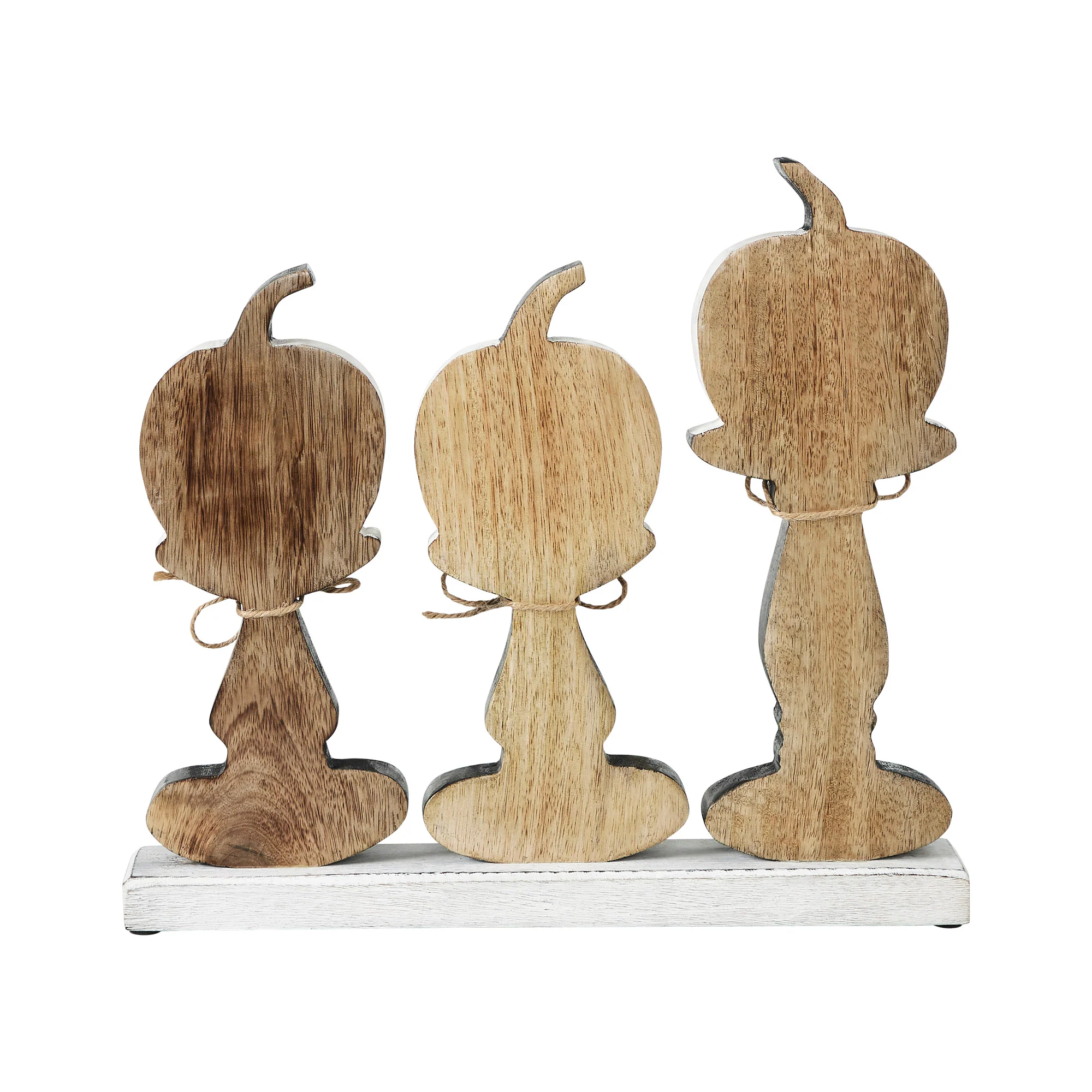 BOO Pumpkins Wooden Tabletop Halloween Decor - Image 3