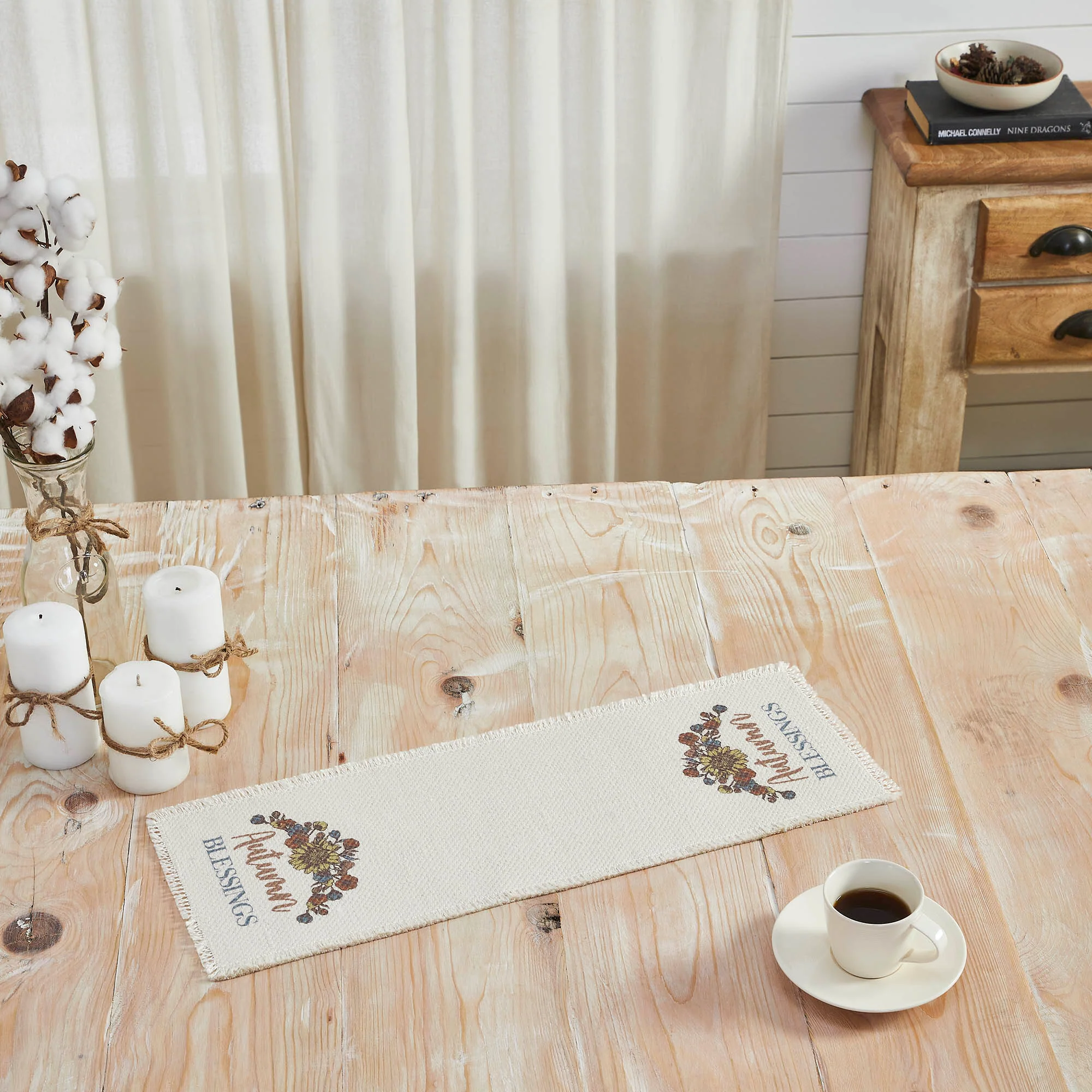 Bountifall Autumn Blessings 24" Table Runner