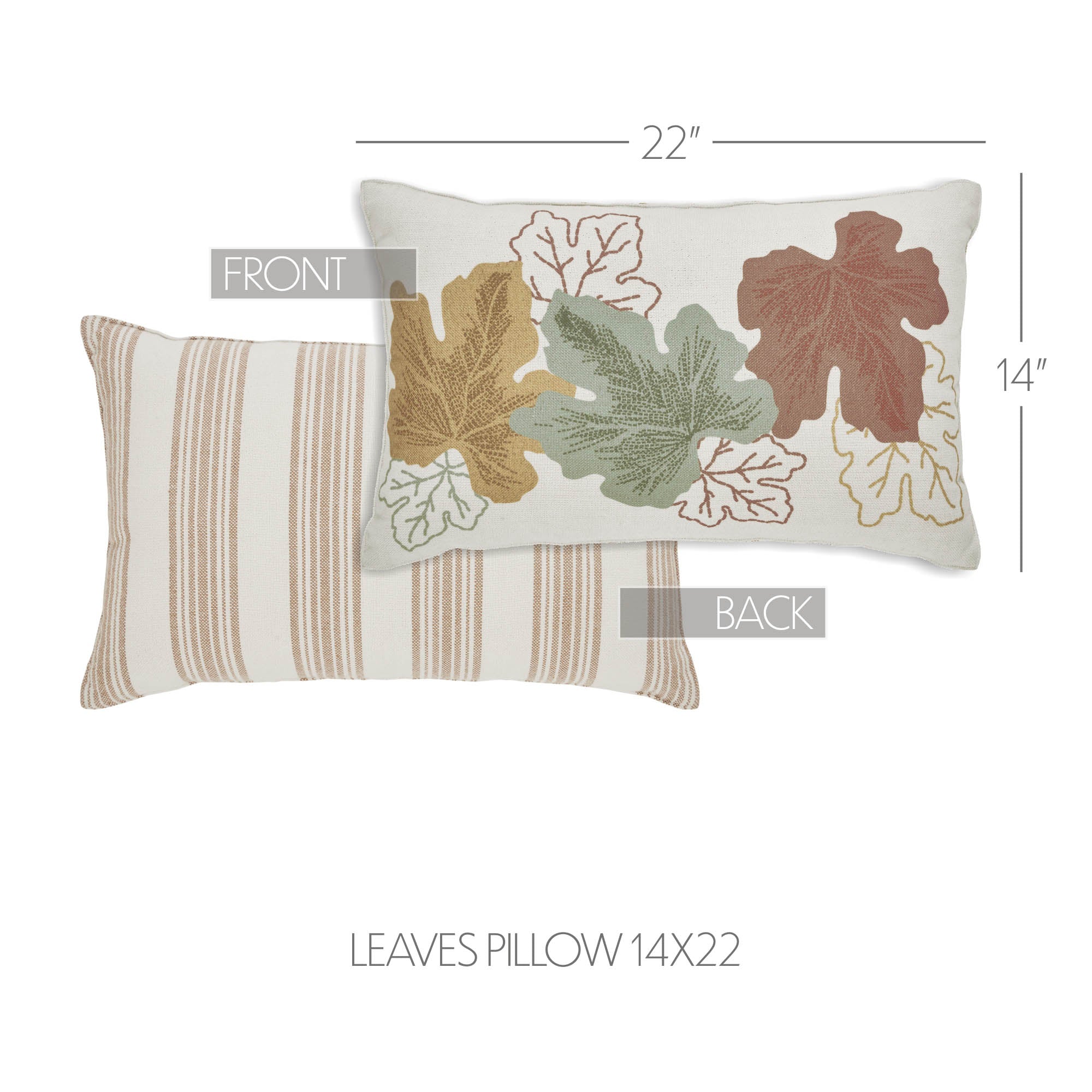 Bountifall Leaves 14" x 22" Accent Pillow - Image 4