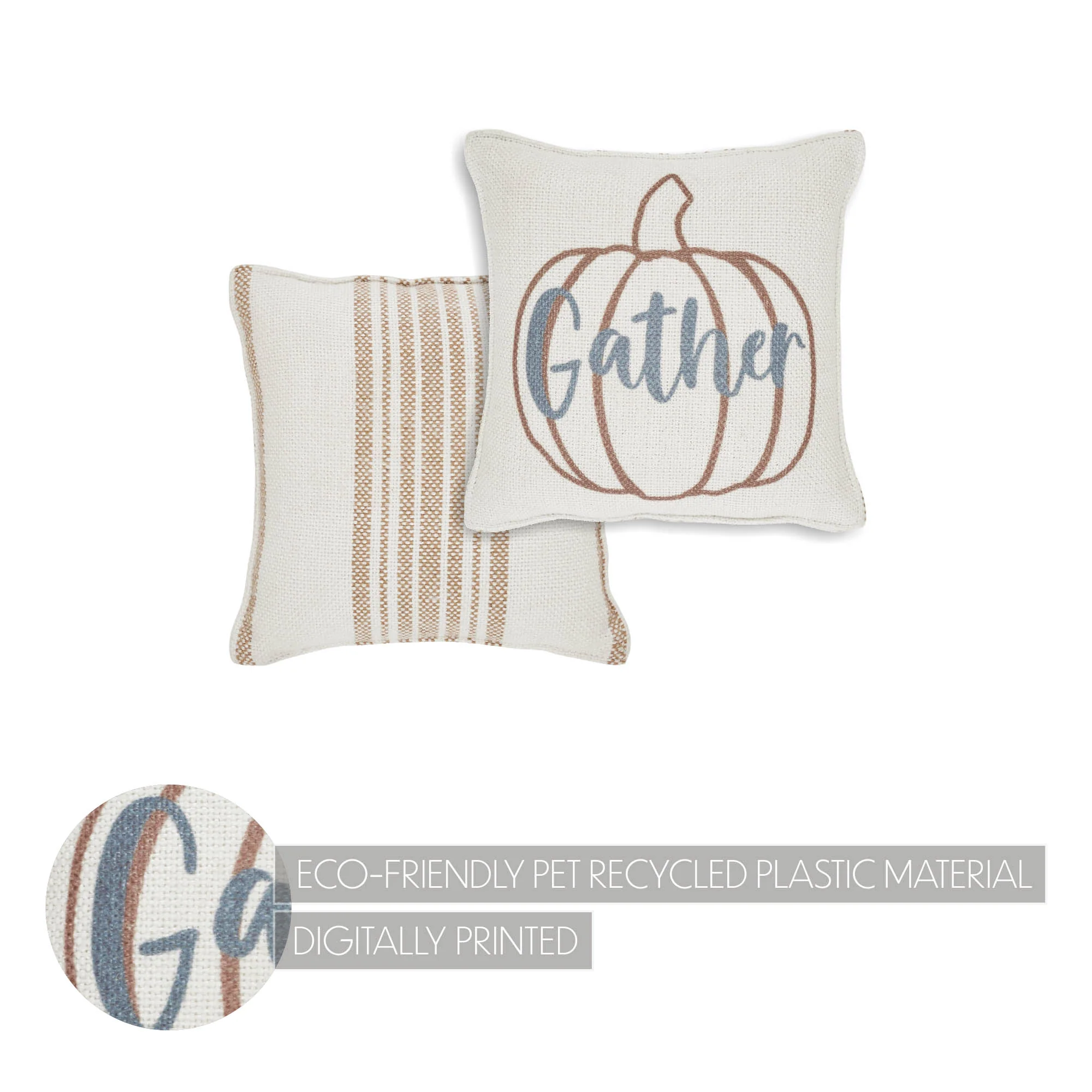 Bountifall Pumpkin Gather Small 6" Decorative Pillow - Image 5