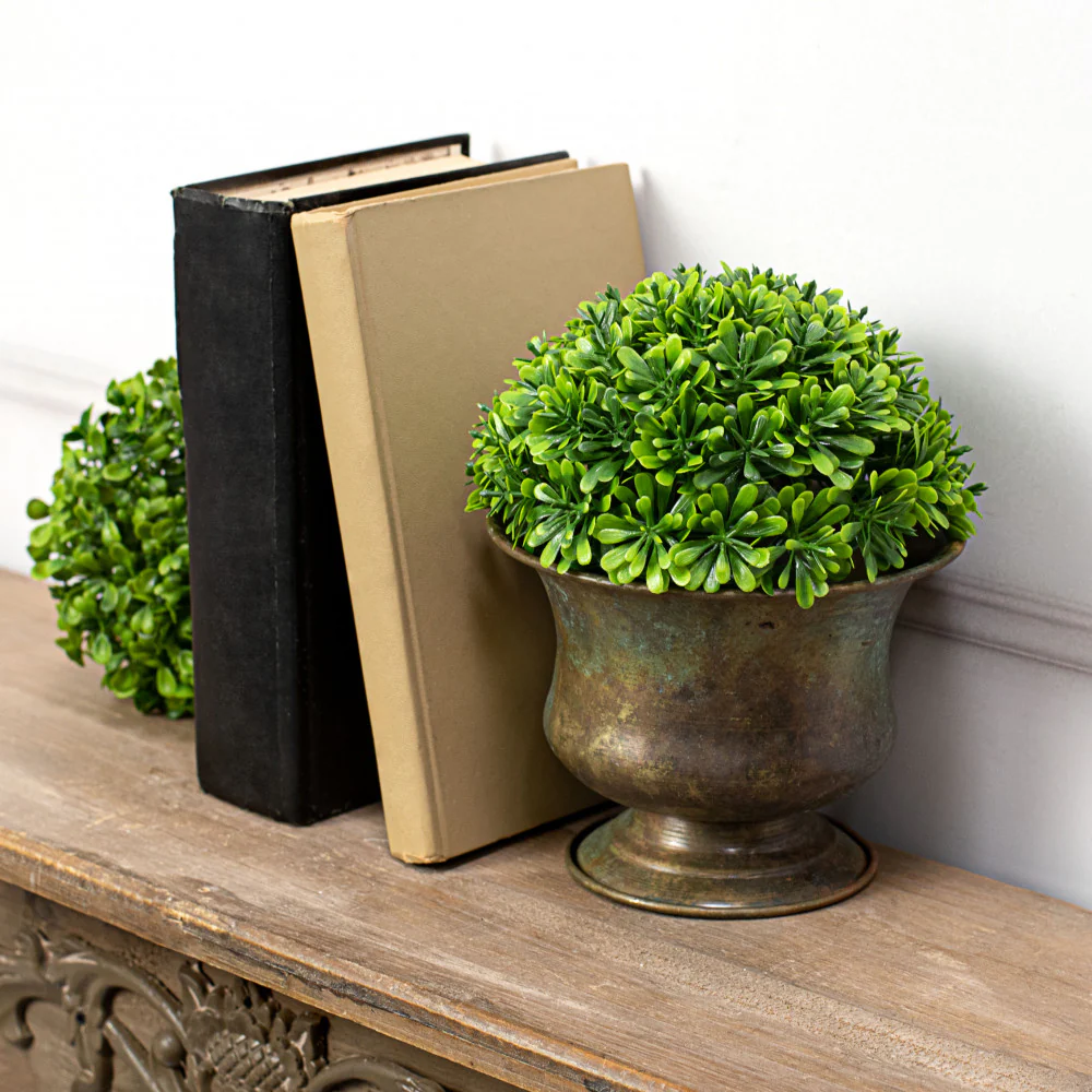 ๐ Boxwood 6" Faux Foliage Half Ball - Image 2