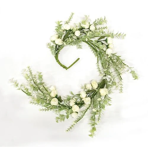 Bridal Rose Blossom 3 Foot Faux Floral Garland