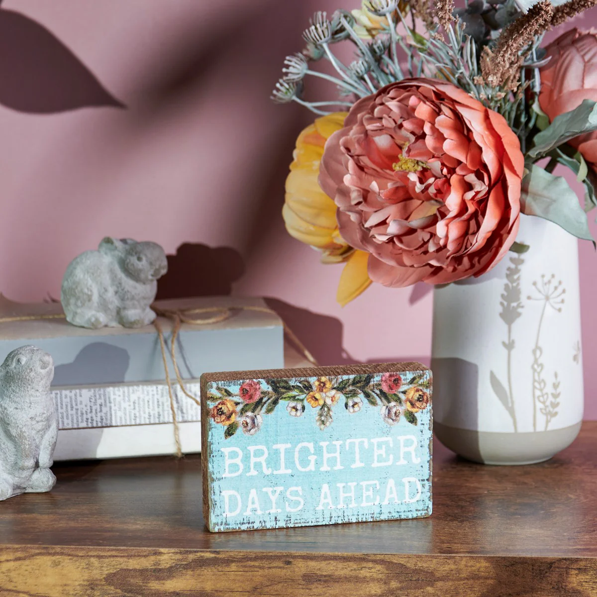Surprise Me Sale 🤭 Brighter Days Ahead Mini Block Sign - Image 2