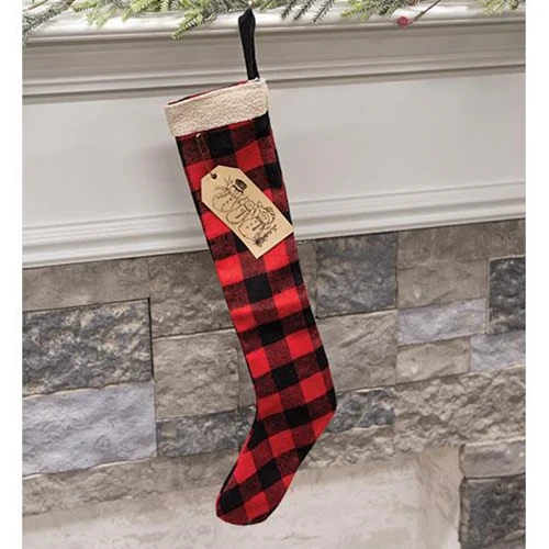 💙 💙 Buffalo Check 20" Decorative Stocking Hanging - Image 2