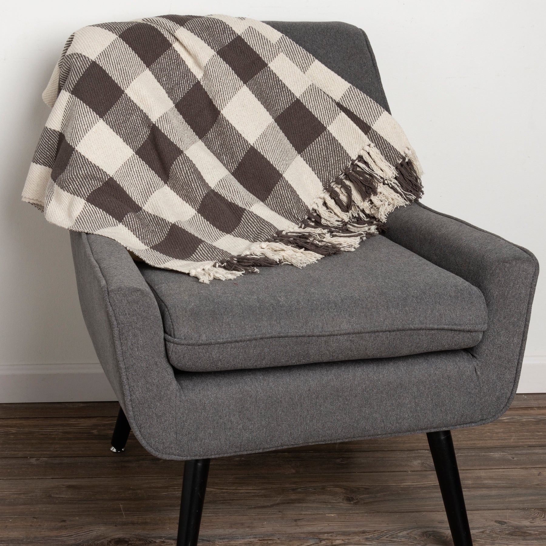 ๐ Buffalo Check Cotton Throw 50" x 60"
