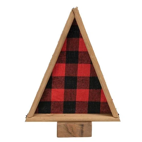 Buffalo Check Felt & Wood Tree Set - Image 3