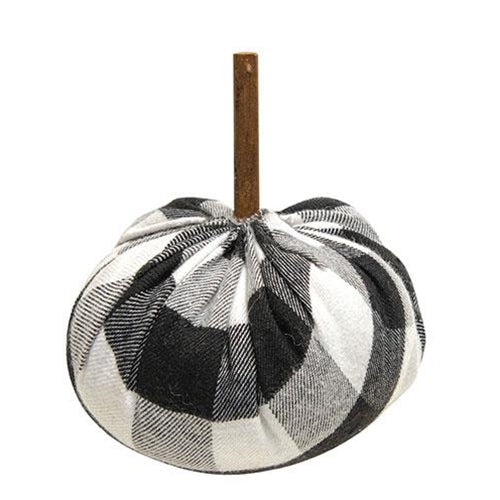 💙 Buffalo Check Stuffed 4" Felt Pumpkin