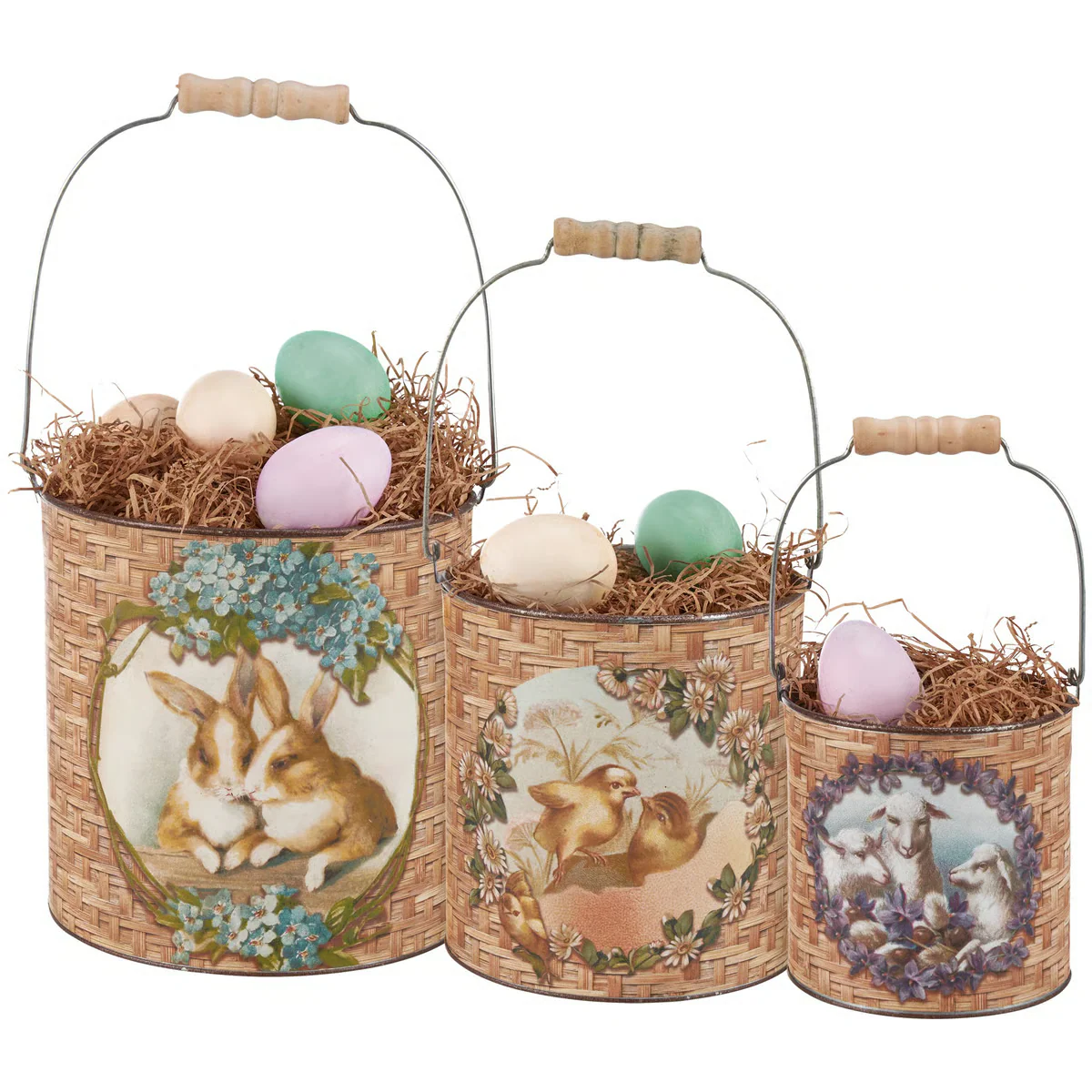 Surprise Me Sale 🤭 Bunny And Friends Bucket Set of 3 - Image 2