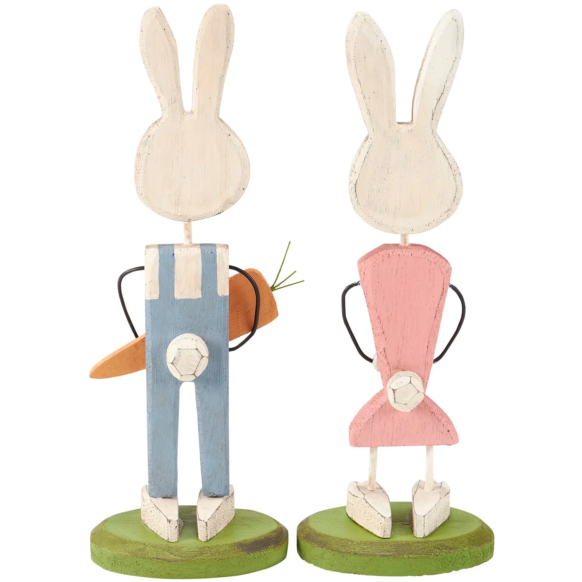 ๐ Bunny Couple Wooden Stand Up Figures 12" H - Image 5
