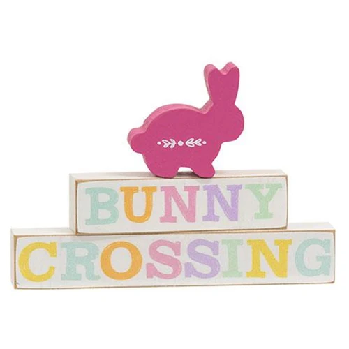 Bunny Crossing Easter Mini Block Stackers - Image 2