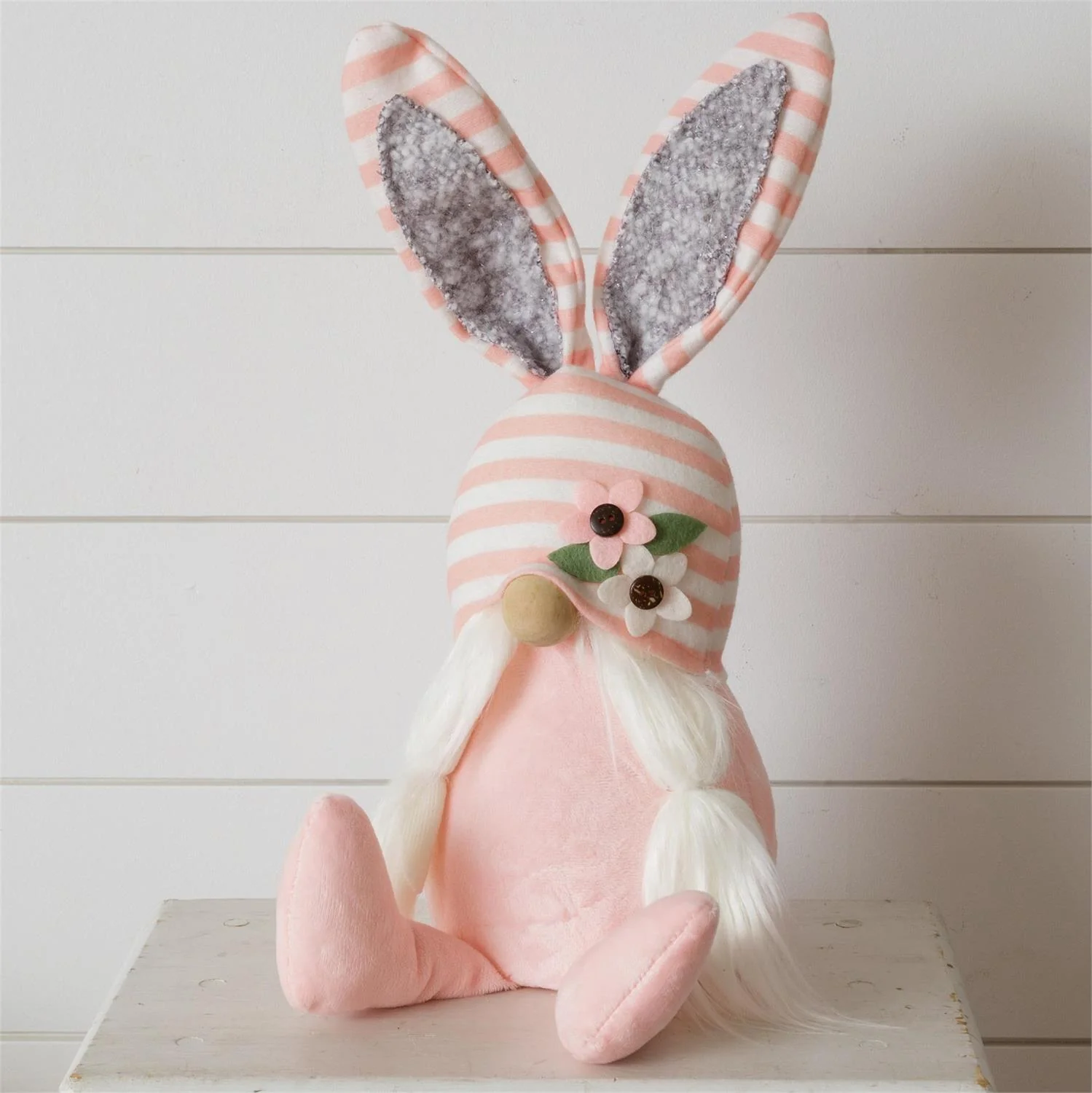 Bunny Ears Lighted Gnome Figure - Image 2