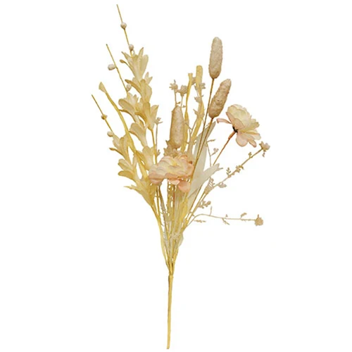 Bunny Tail & Wildflower 19" Faux Floral Spray