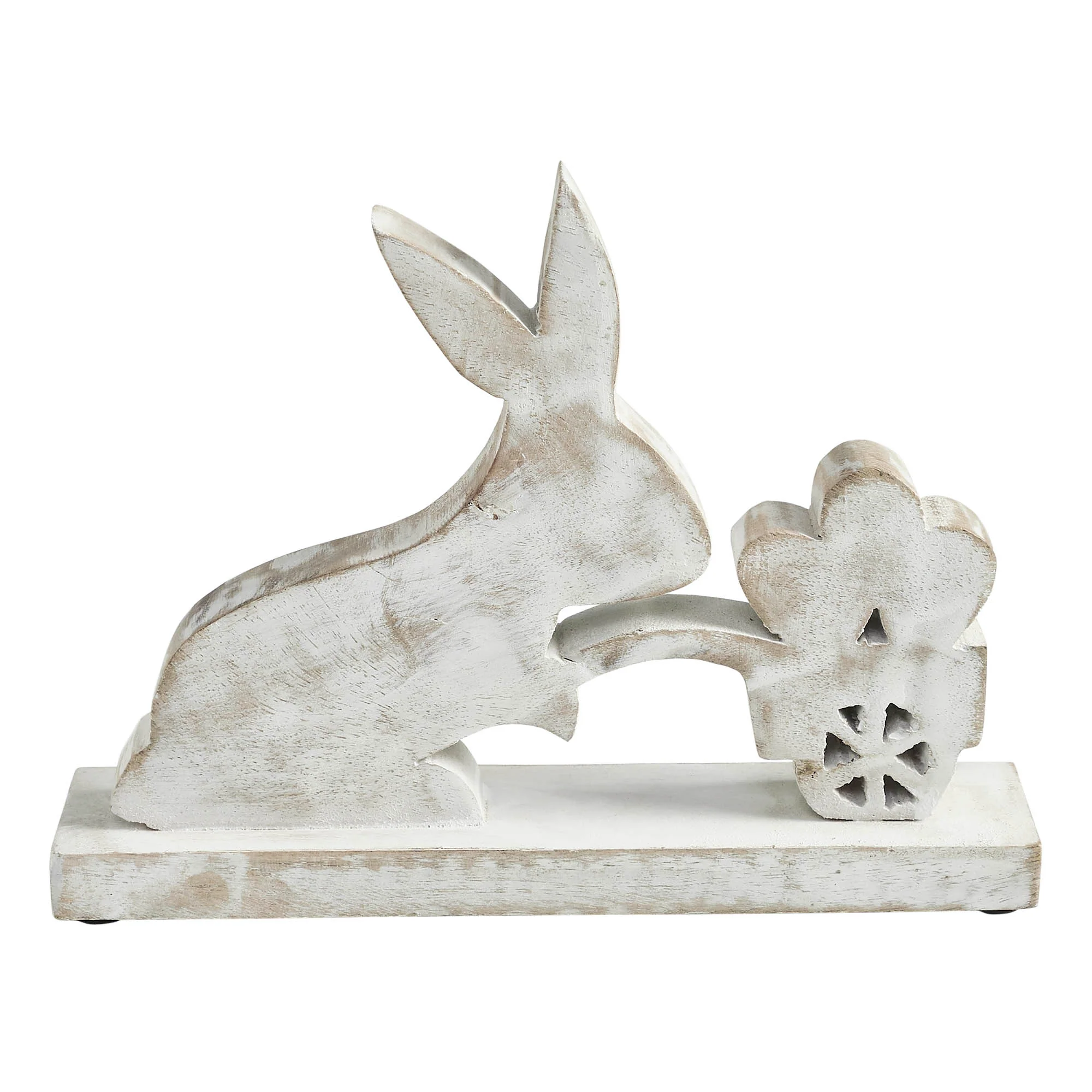 Bunny with Cart of Eggs Wooden Sitter - Image 4