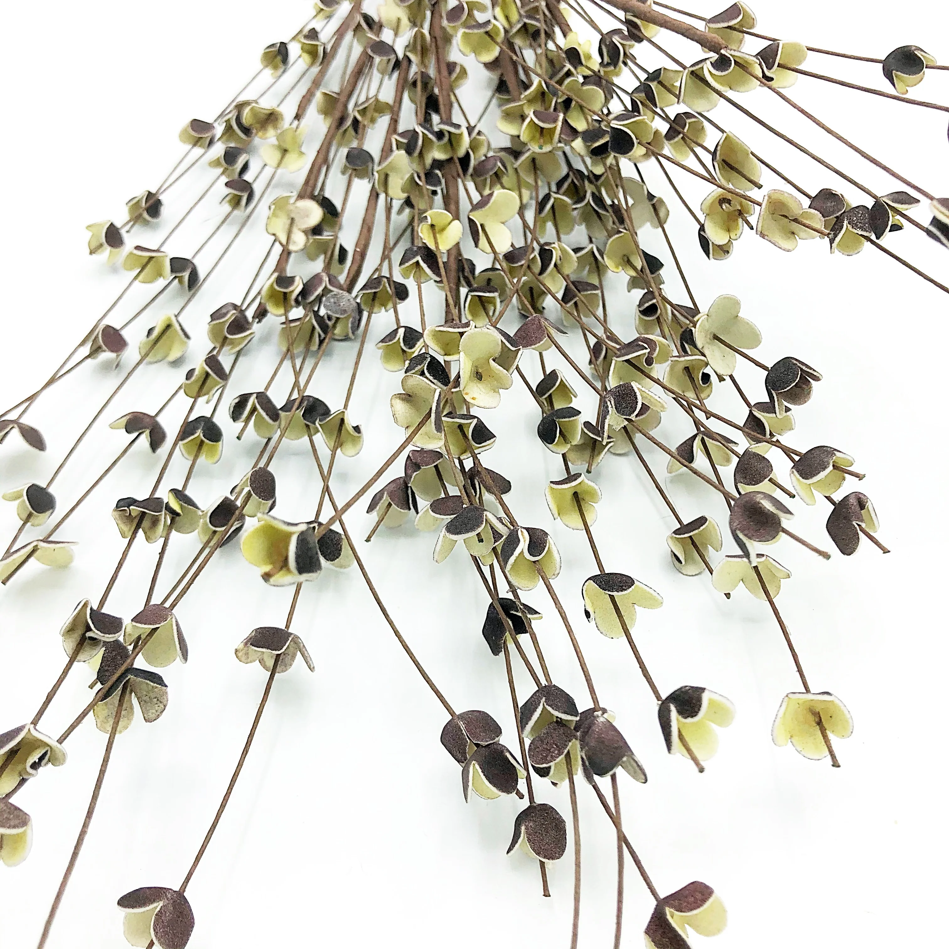 💙 Burgundy Buttercup 23" Faux Floral Spray - Image 3