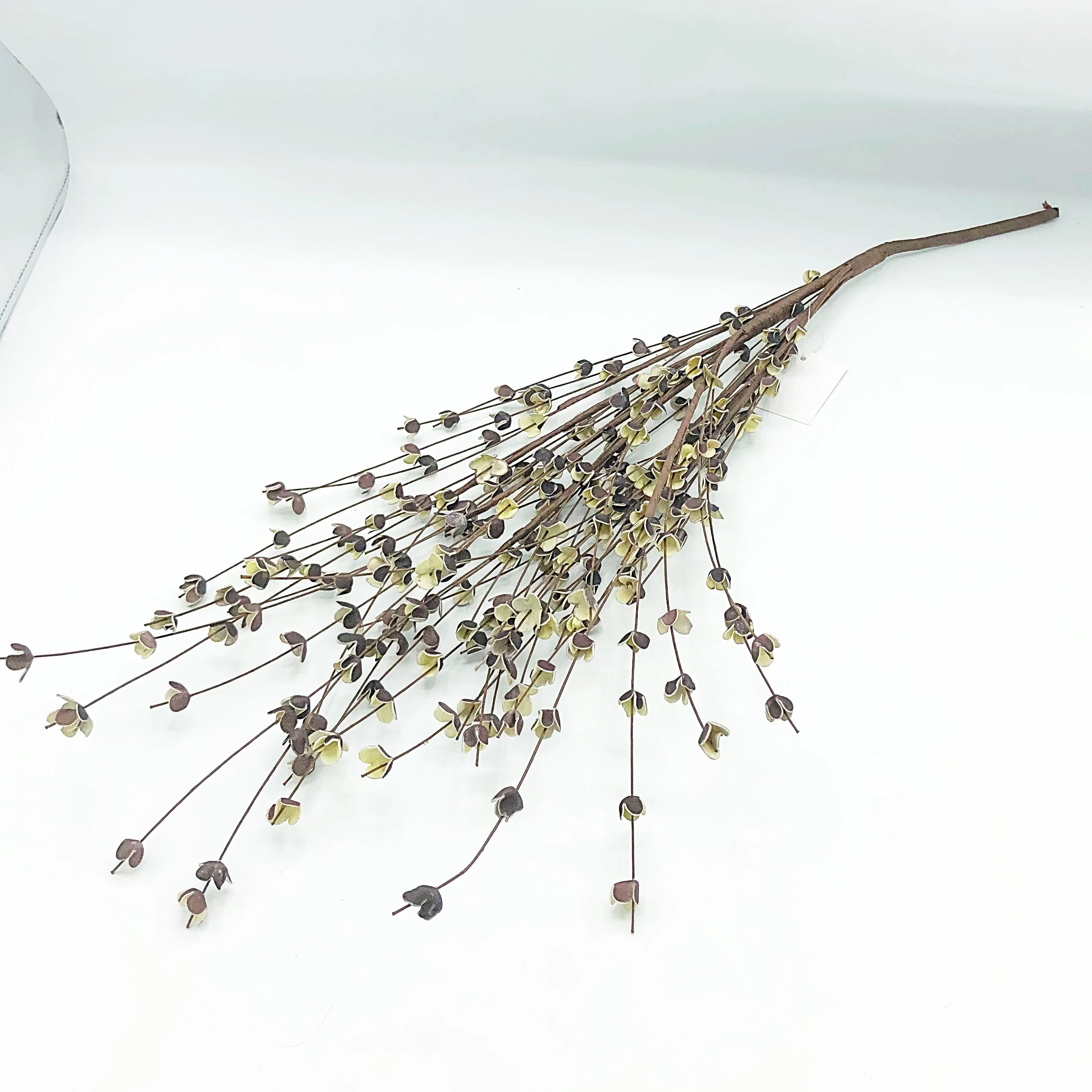 💙 Burgundy Buttercup 23" Faux Floral Spray - Image 4