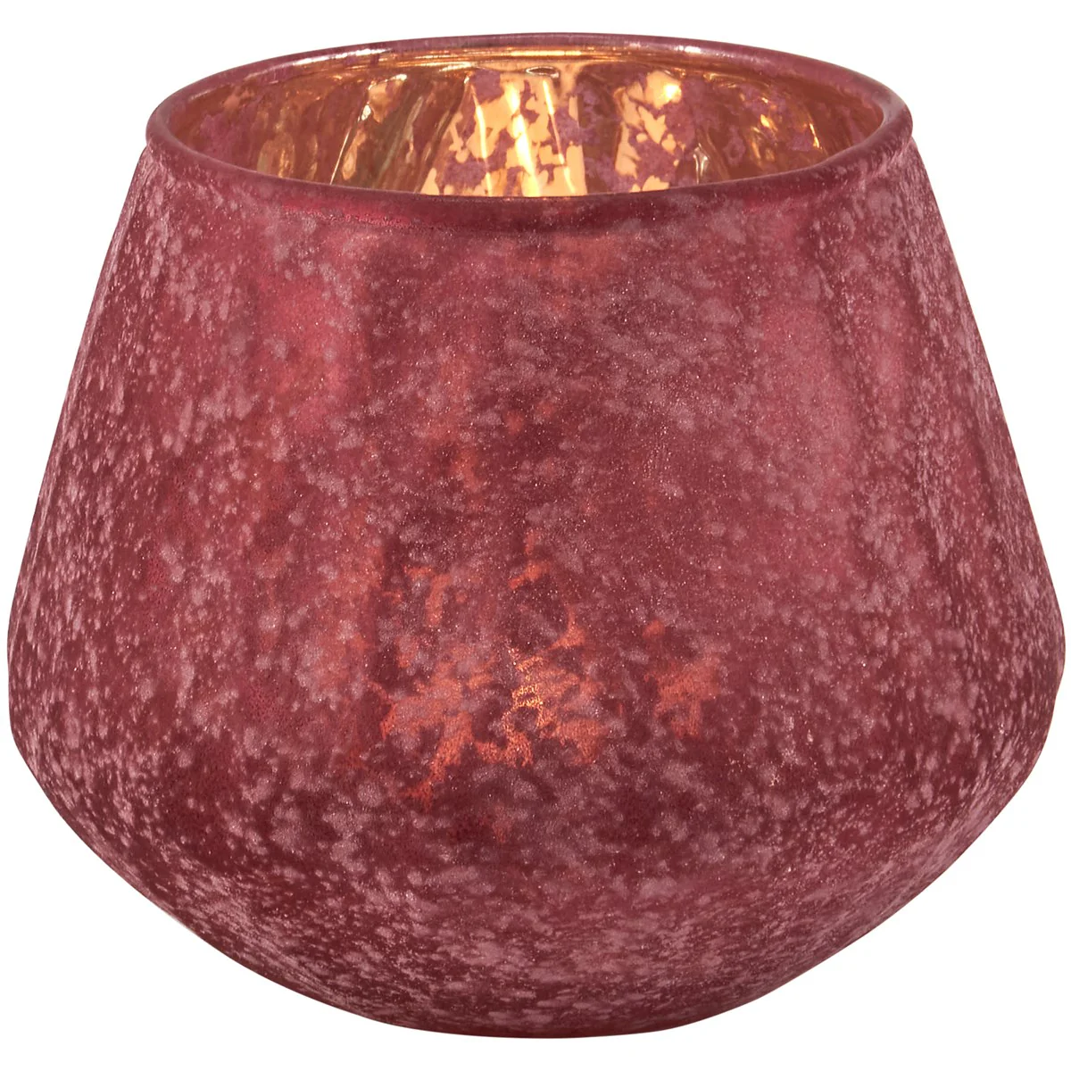 Burgundy Votive Glass Candle Holder
