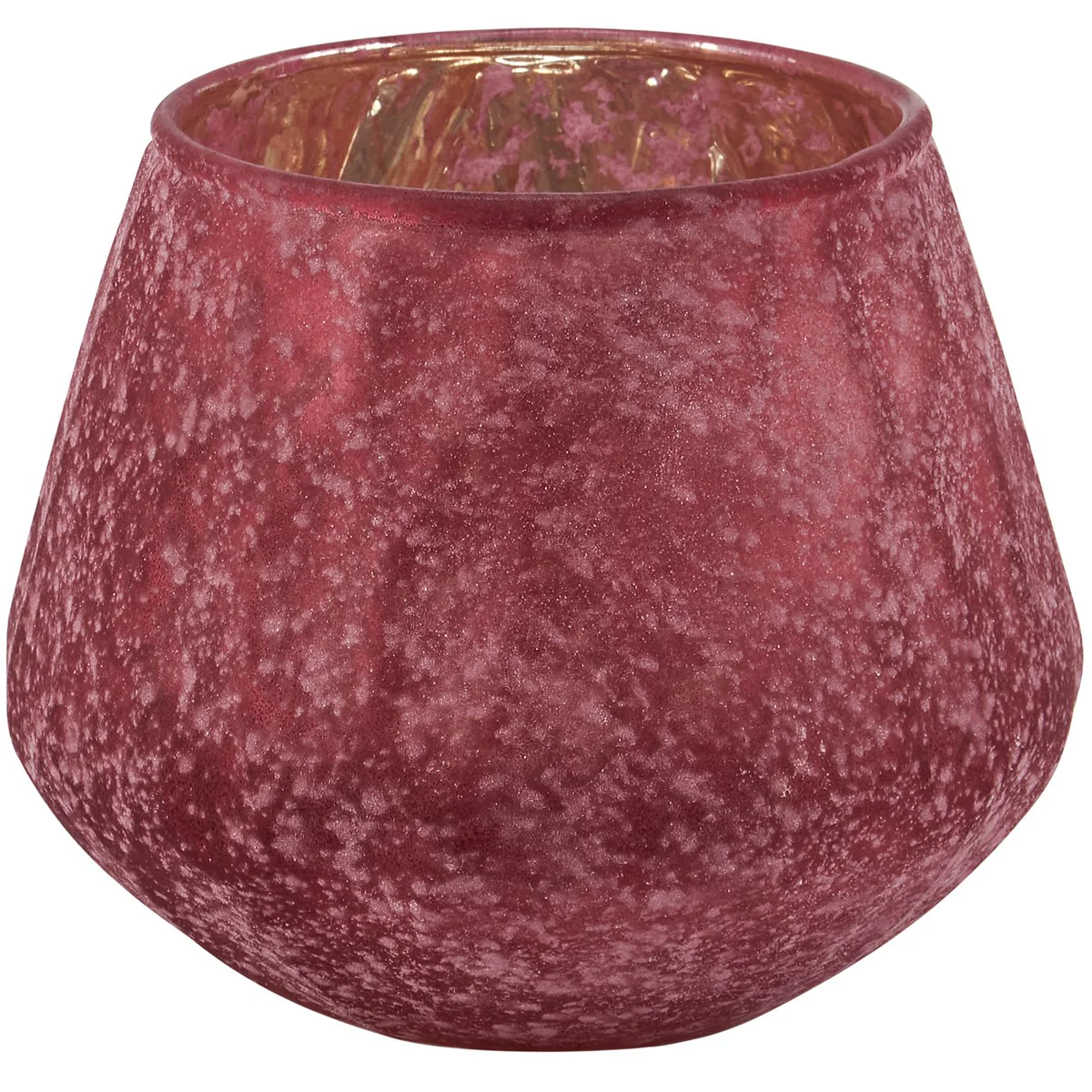 Burgundy Votive Glass Candle Holder - Image 3