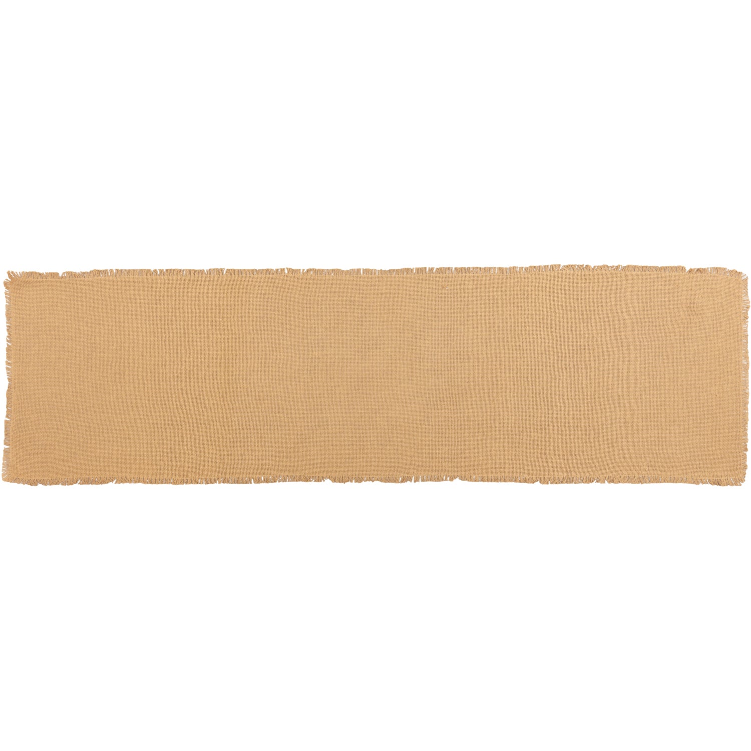 Burlap Natural Fringed Table Runner 13" x 48" - Image 3