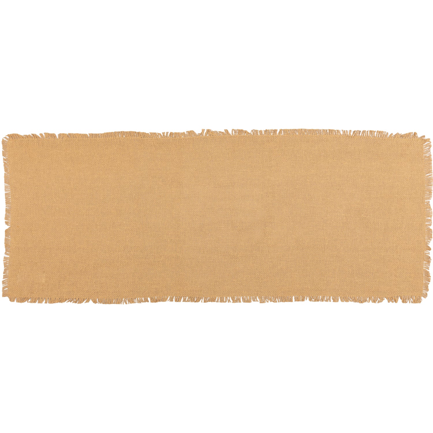 Burlap Natural Fringed Table Runner Fringed 13" x 36" - Image 2