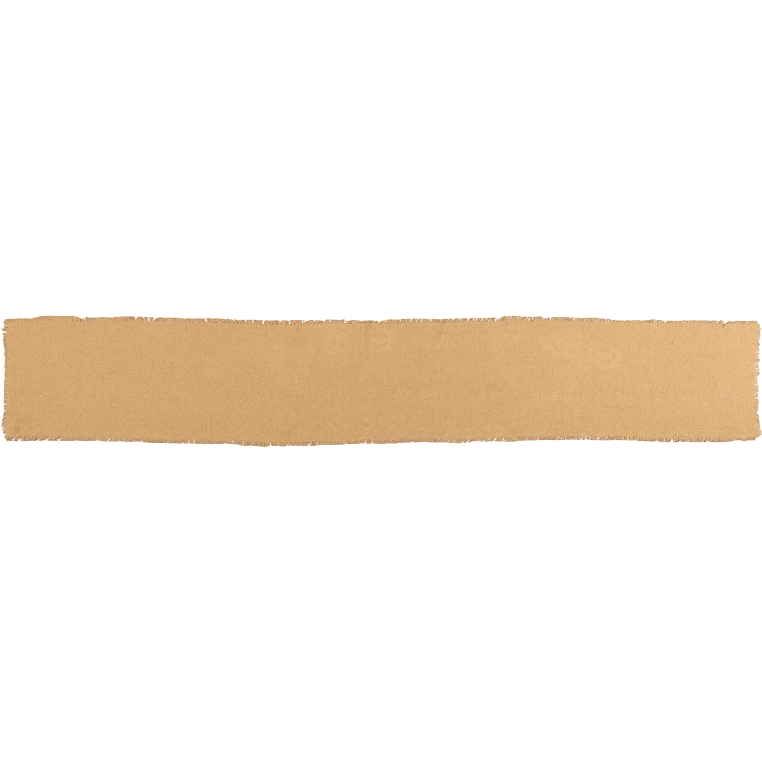 Burlap Natural Runner Fringed 13'' x 90'' - Image 3