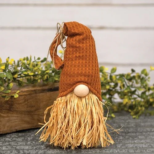 Burnt Orange Raffia Gnome Small Head