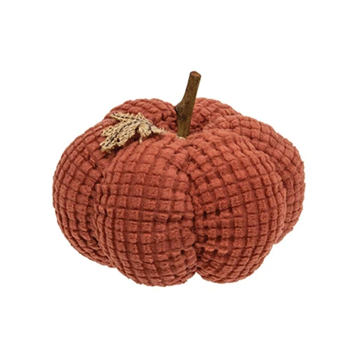 Burnt Orange Waffle Weave 4" Pumpkin