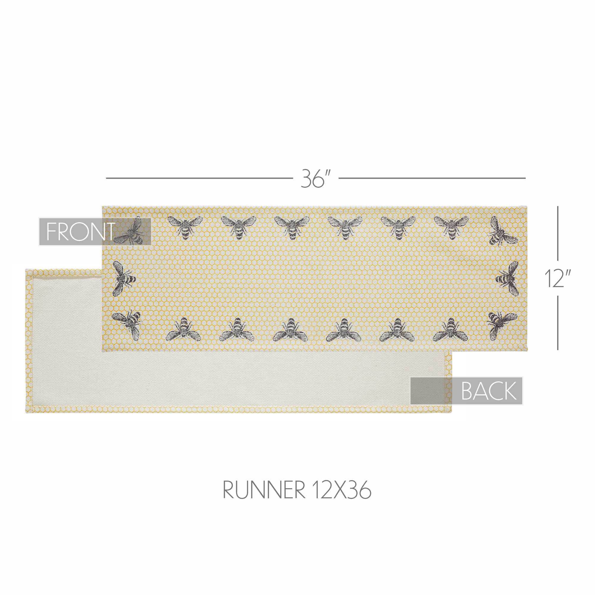 Buzzy Bees 36" Table Runner - Image 3