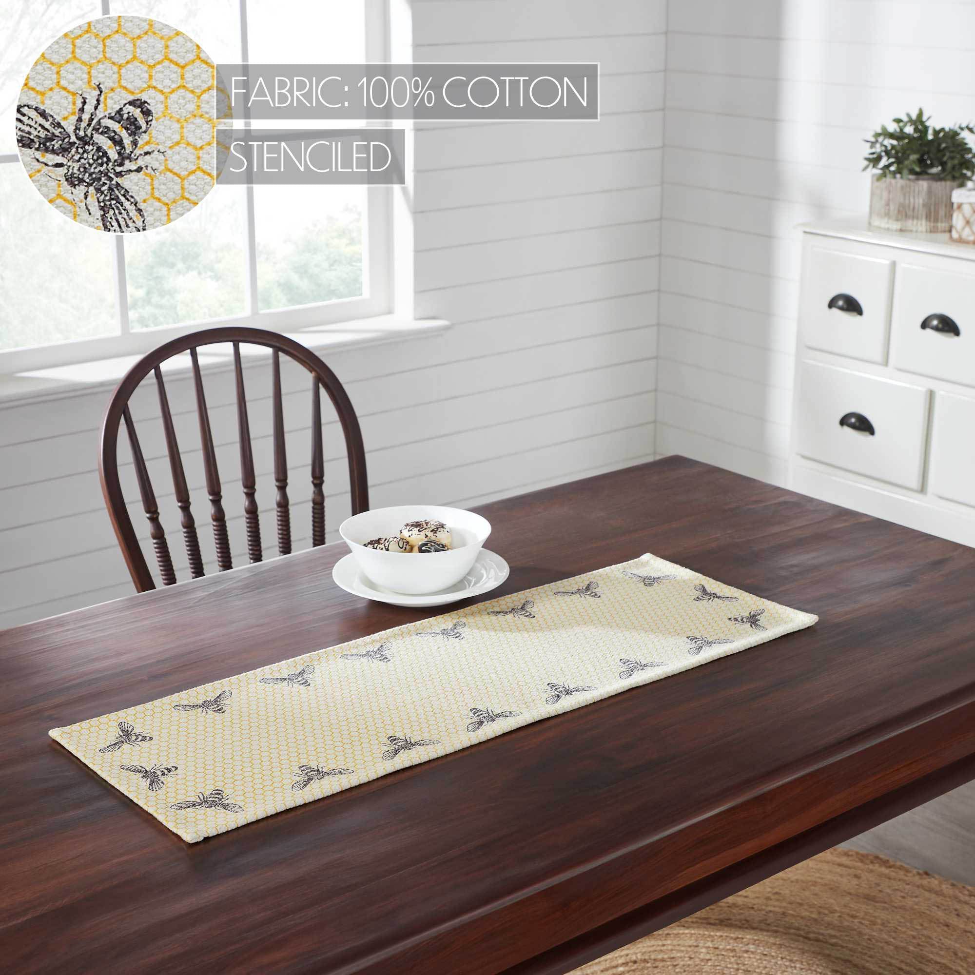 Buzzy Bees 36" Table Runner - Image 4