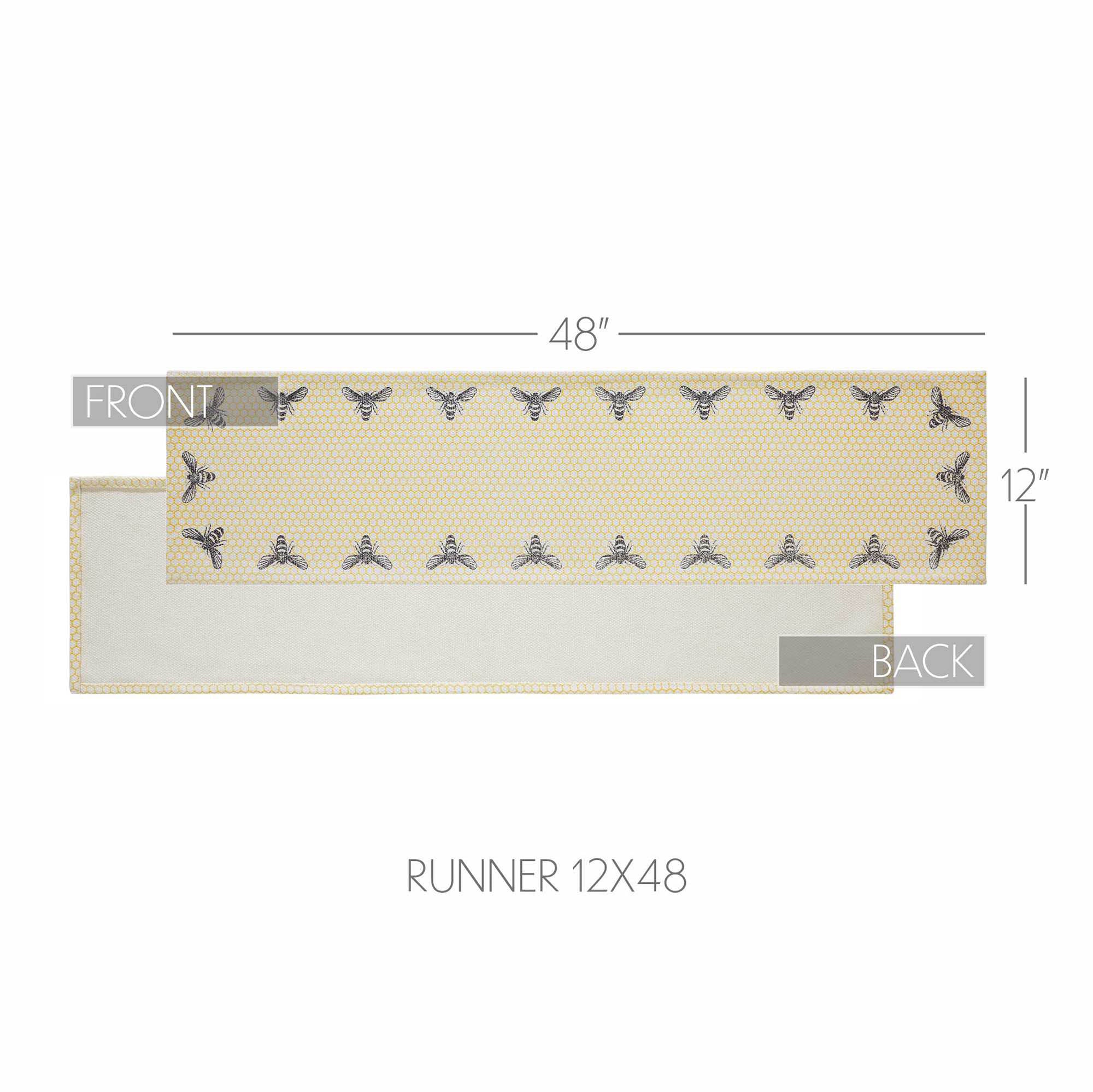 Buzzy Bees 48" Table Runner - Image 4