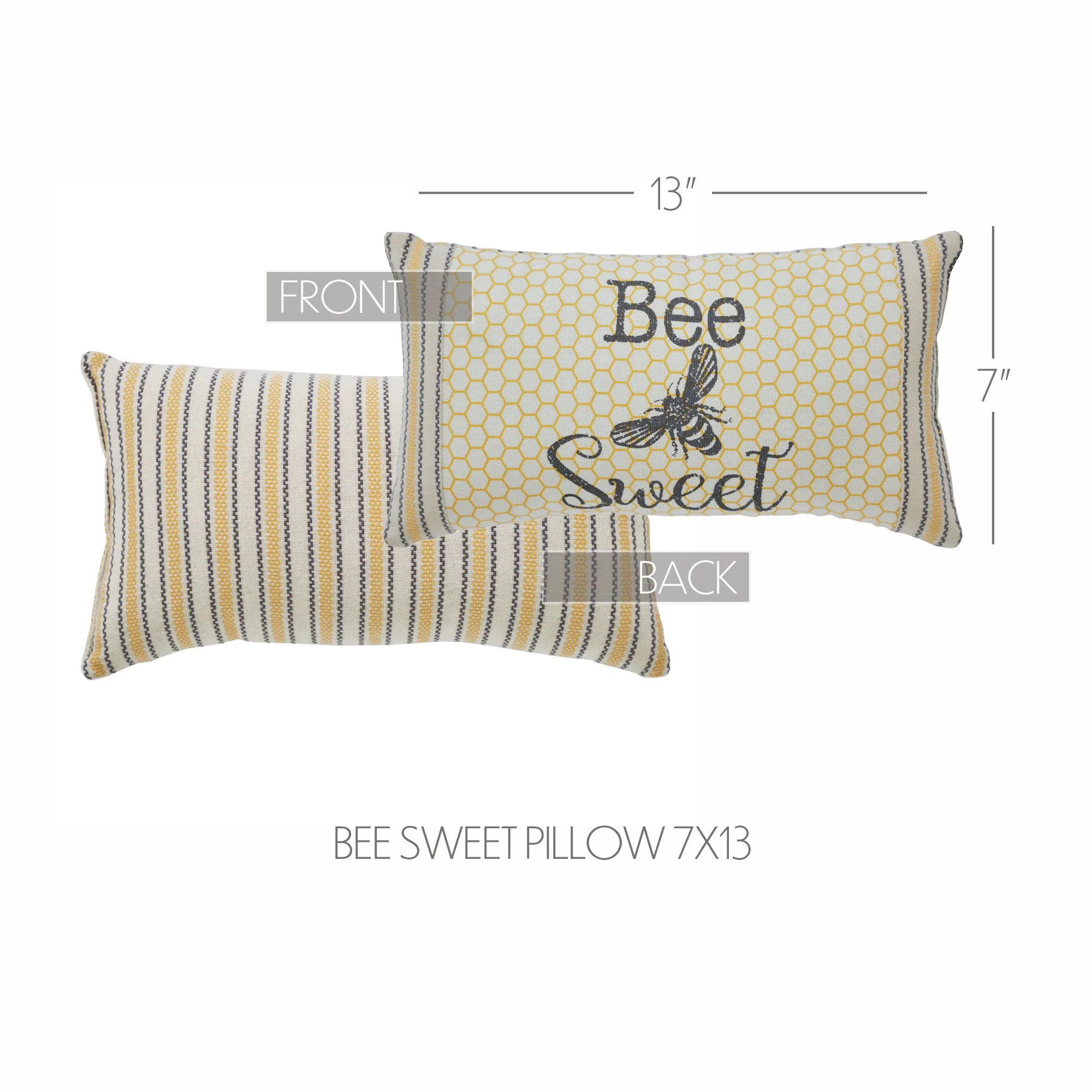 Buzzy Bees Bee Sweet 7" x 13" Accent Pillow - Image 2